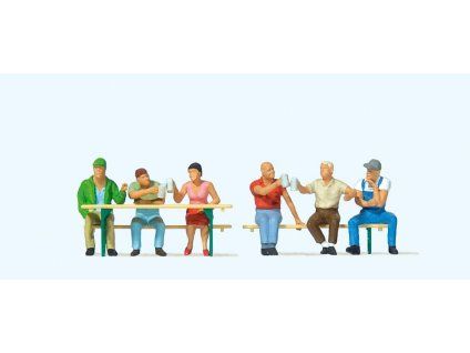 H0 - Přátelé u piva / Preiser 10703