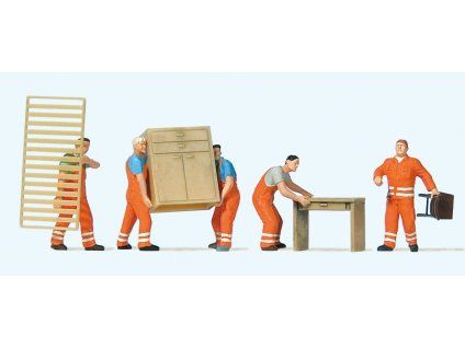 H0 - Vyklízení budovy / Preiser 10714