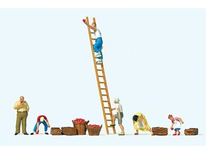 H0 - Sklizeň jablek / Preiser 10720