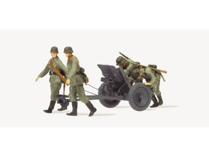 H0 -  Protitanková zbraň 3,7 cm PAK / Preiser 16602