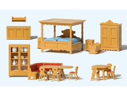 H0 - Selský nábytek / Preiser 17710