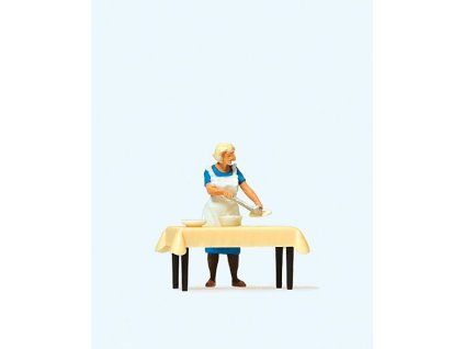 H0 - Hospodyňka u stole / Preiser 28130