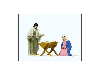 H0 - Maria und Josef mit Krippe / Preiser 29091