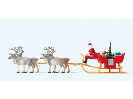 H0 -Sáně se čtyřmi sobi / Preiser 30399