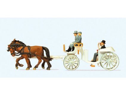 H0 - Svatební kočár / Preiser 30496
