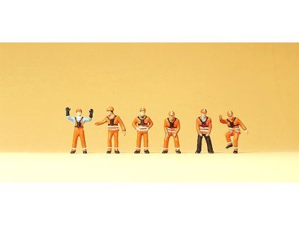 N - Posunovací personál 6 figurek / Preiser 79062
