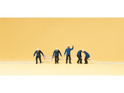 N - Hasiči 5 figurek / Preiser 79117
