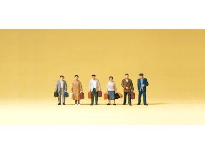 N - Cestovatelé 6 figurek / Preiser 79143