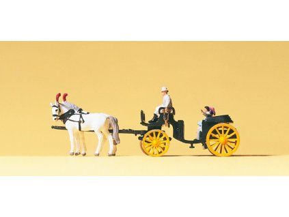 N - Vůz s koňmi / Preiser 79481