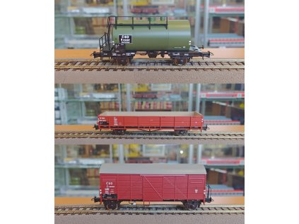 H0 - set nákladních vozů ČSD, III. epocha / ROCO 76018