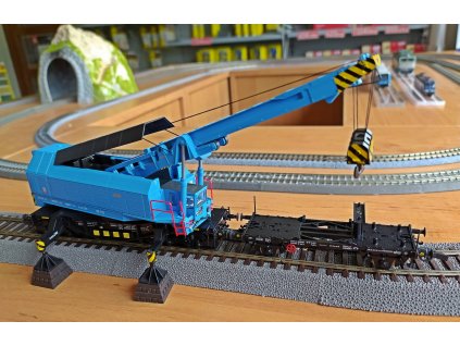 H0 - DCC/ZVUK železniční jeřáb EDK 750 ČSD / Roco 73038