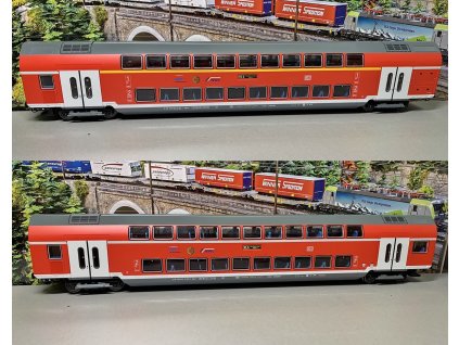 H0 - set 2 patrových vozů DB-AG , vnitřní osvětlení / ROCO 74148