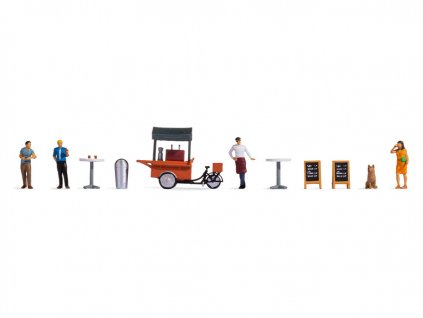 H0 - Stánek s kávou - tematické doplňky / NOCH 16230