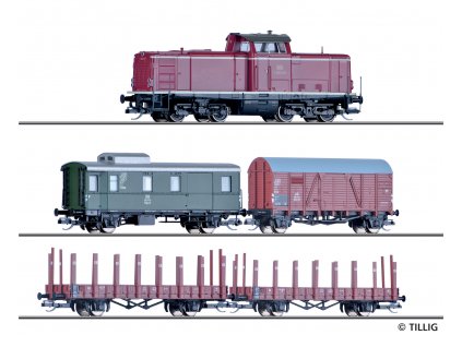 464636 tt dcc start set v 100 10 db 4 vozy ovladac daisy oval el vyhybka tillig 01213