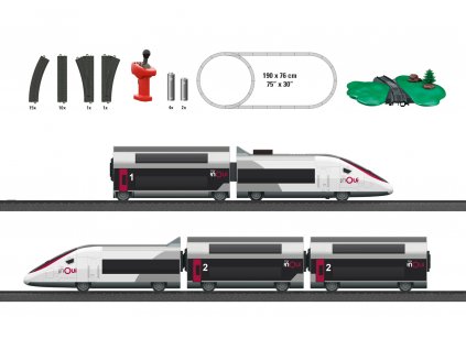 468683 1 h0 detsky start set tgv duplex marklin my world marklin 29406