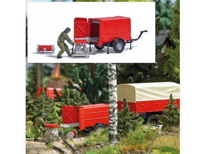 469178 h0 a set privesny vozik cerveny busch 7962