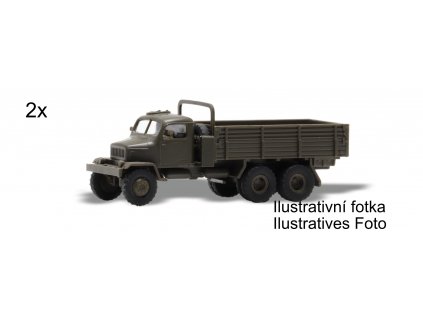 H0 - nákladní auta Praga V3S valník 2 ks KIT, stavebnice / Igra Model 66717101