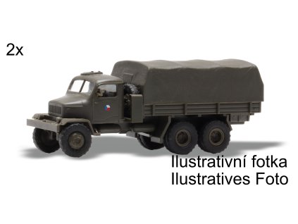 H0 - nákladní auta Praga V3S plachta 2 ks KIT, stavebnice / Igra Model 66717102
