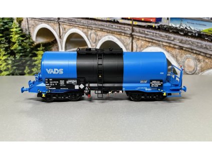 H0 - cisternový vůz CZ-VADS ep. VI, Zaes, modrá/černá "VADS" / Albert-modell 788012