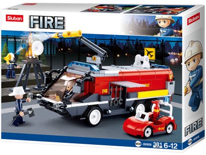 stavebnice Sluban Hasiči M38-B0808 Letištní hasičský vůz