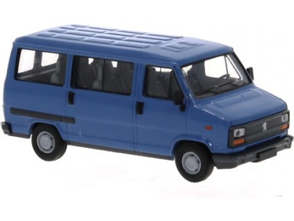 H0 - dodávka Peugeot J5 1982, modrý / Brekina 34905