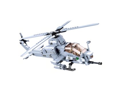 stavebnice Bitevní helikoptéra AH-1Z Viper, Army Model Bricks / Sluban M38-B0838