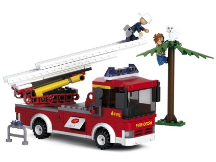 stavebnice Sluban Hasiči M38-B0625 Požární vůz s žebříkem