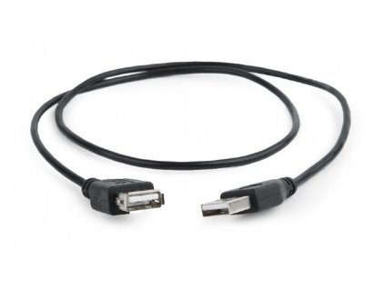 Kabel 75 cm USB 2.0 prodlužovací, A-A,  černý / Cableexpert CC-USB2-AMAF-75CM/300-BK