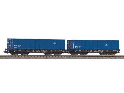 H0 - 2-dílný set nákladních vozů 401Zk PKP Cargo VI / PIKO 58260