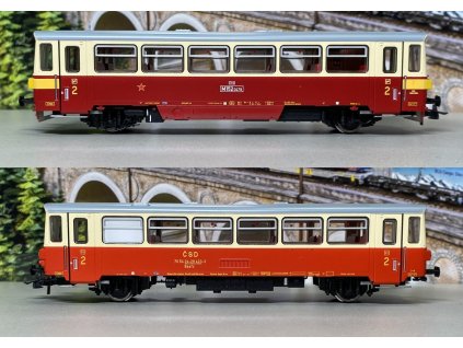 H0 - DCC/ZVUK - motorový vůz M152.0 + přípojný vůz Baafx ČSD / ROCO 70375