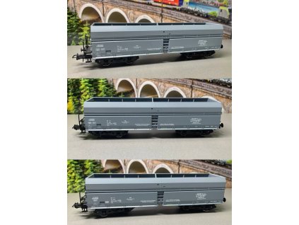 H0 - 3-dílný set výsypných vozů PKP Polsko / ROCO 76008
