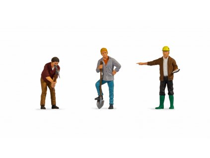 G - dělníci, 3 figurky / NOCH 17330