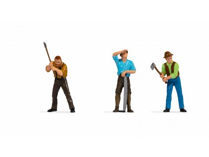 G - dřevorubci, 3 figurky / NOCH 17333