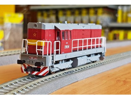 DCC/ZVUK TT - dieselová lokomotiva T466 2094 ČSD Kocour červená / MTB TT742-T094