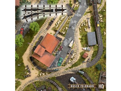 485733 h0 1 vyhybka vlevo busch 12341