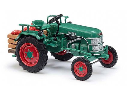 485808 h0 traktorkramer k11 s prepravkou na jablka busch 40070