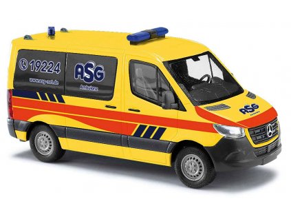 486672 h0 mb sprinter short asg ambulance busch 53457