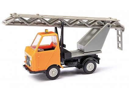 487185 h0 multicar m22 s otocnym zebrikem oranzova busch 210003403