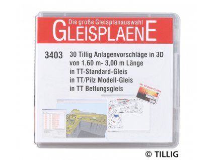 TT - plány 30 kolejišť č. 1, 1,6-3 m na Flashdisku do USB / Tillig 09545
