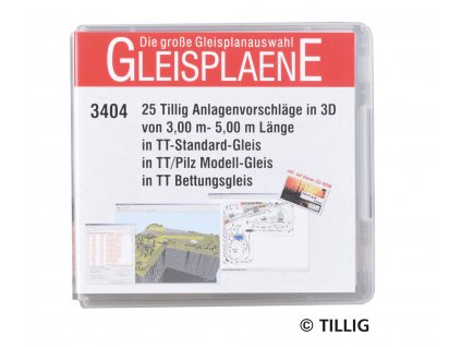 TT - plány číslo 2, 30 kolejišť 3-5 m na Flashdisku do USB / Tillig 09546