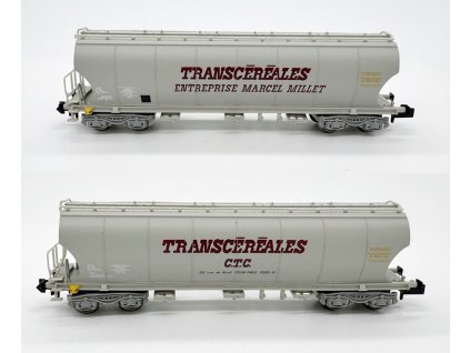 N - set 2 silo vagónů "Transcéréales",  Ep.IV, SNCF / Arnold HN6558