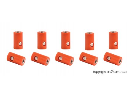 Konektor protikus oranžový 10 ks / Viessmann 6884
