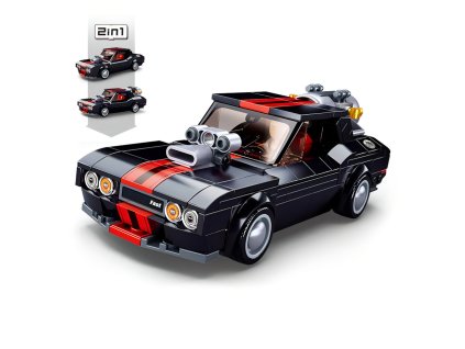 stavebnice Sluban Model Bricks M38-B1085 Pouliční závodní auto 2v1