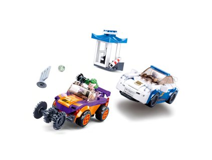 stavebnice Sluban Policie M38-B0825 Policejní honička s natahovacím autem