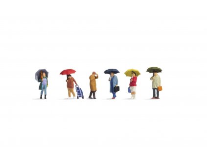 H0 - Lidé v dešti / NOCH 15523