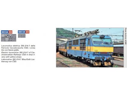 H0 - elektrická lokomotiva řady 350 014-7 ČSD / A.C.M.E. 60334