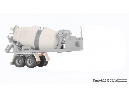 H0 - MB ACTROS 2-nápravový přívěs s míchačkou na beton, funkční model / Viessmann 8230
