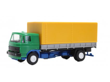 H0 - Liaz zelený plachta žlutá / IGRA MODEL 66618219