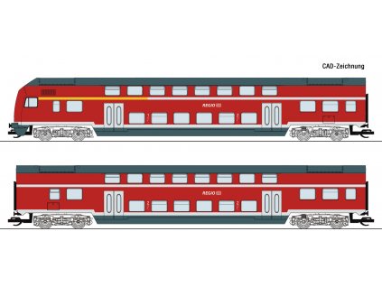 496428 tt 2 dilny set patrovych vozu s ridicim vozem db ag nova forma roco 6280008