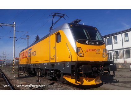 H0 - DCC/ZVUK Elektrická lokomotiva 388 Regiojet žlutá, BR 187, Ep. VI / PIKO 21658